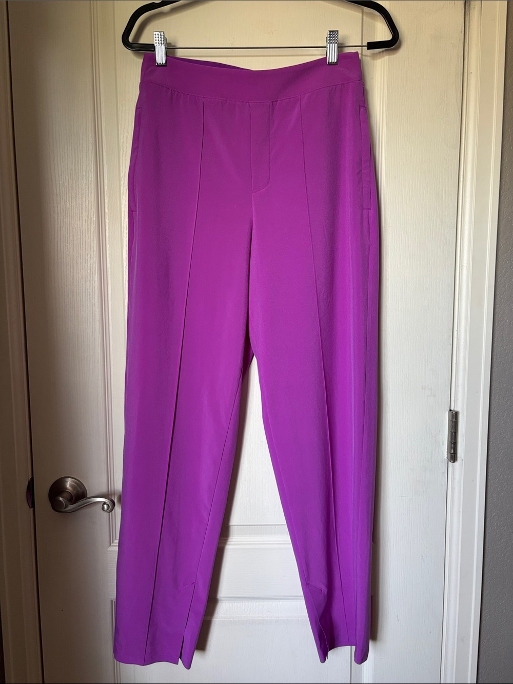 Athleta Purple Brooklyn Ankle Pants Size 4 Travel Career Commuter
